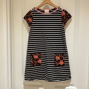 Hanna Andersson striped A-line dress